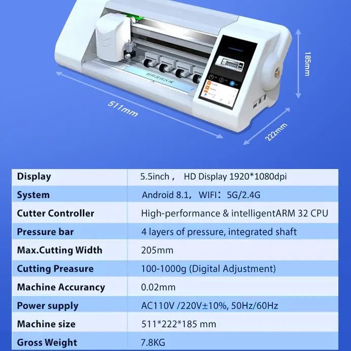 Hydrogel Tpu Mylar Film Cutting Machine Anti Scratch
